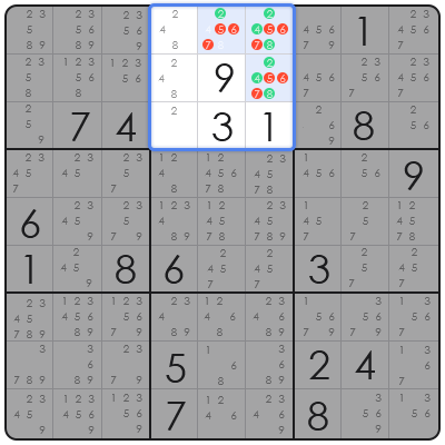 sudoku y wing